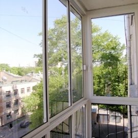 Финская система остекления - вид с балкона
